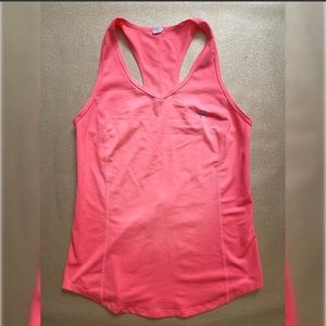Neon Coral FILA Workout Racerback Tank Top